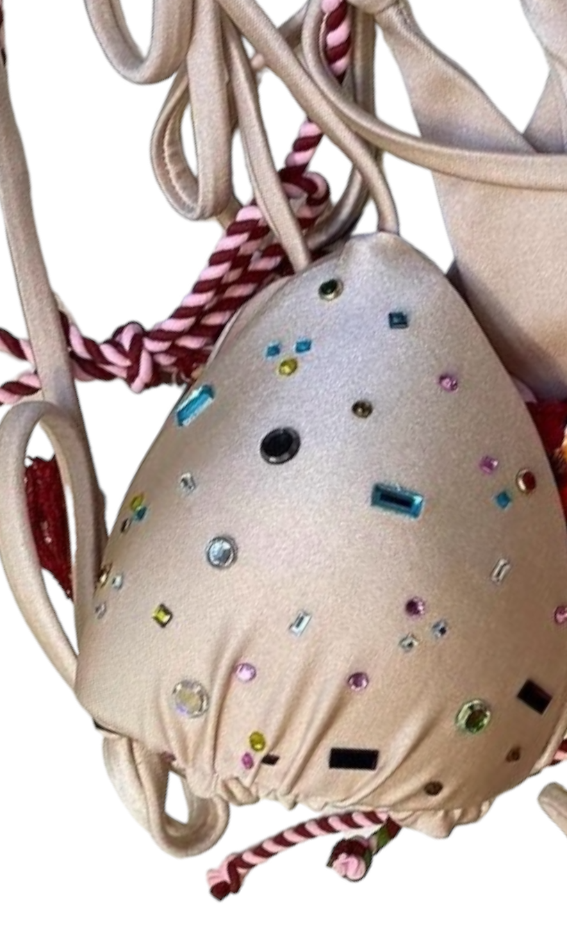 Crystal Bikini con top a triangolo Clara Aestas