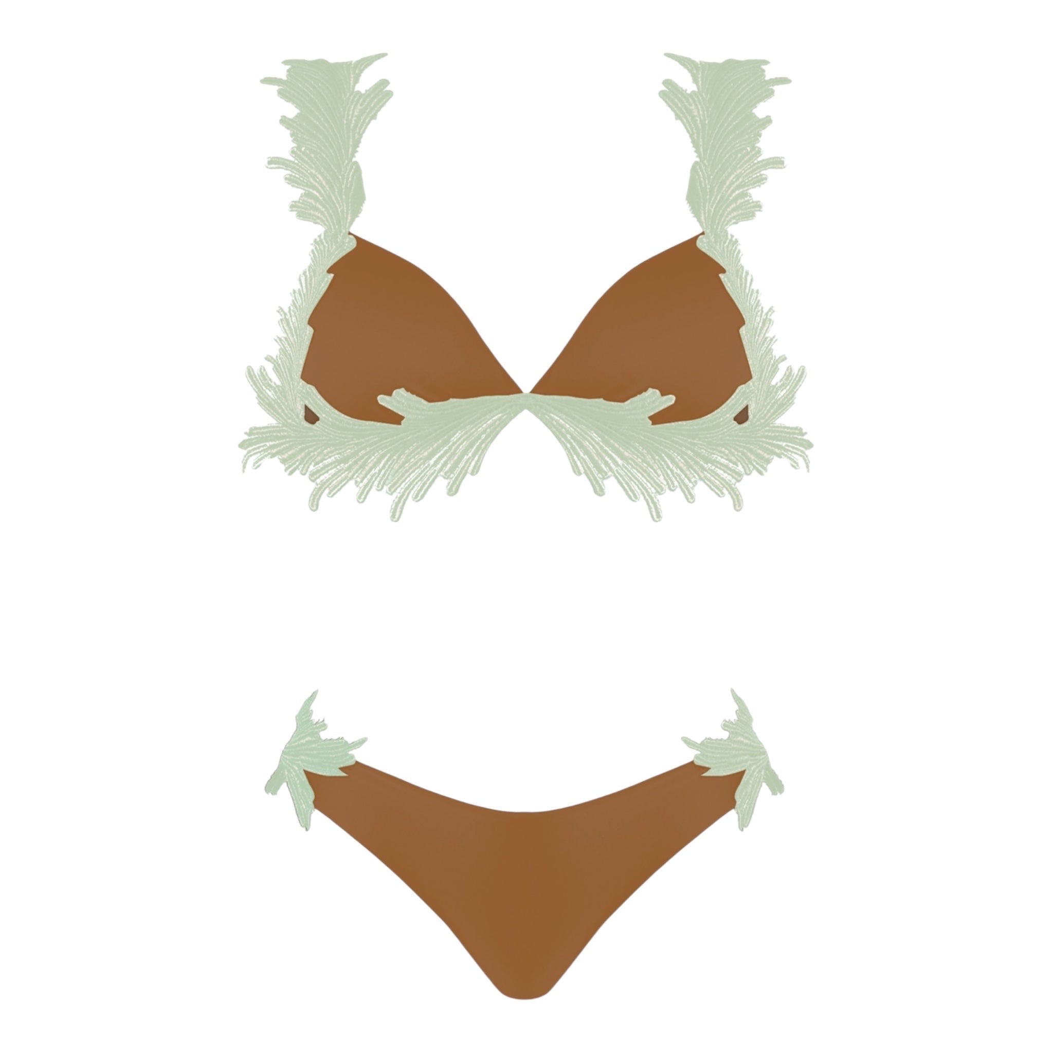 Bikini con top a triangolo e pizzo Clara Aestas