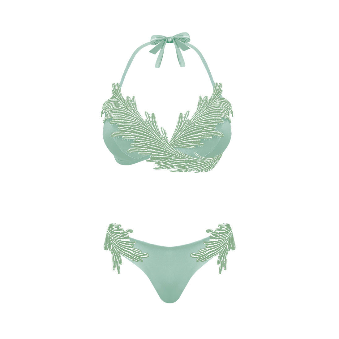 Flamingo bikini con top a triangolo Clara Aestas