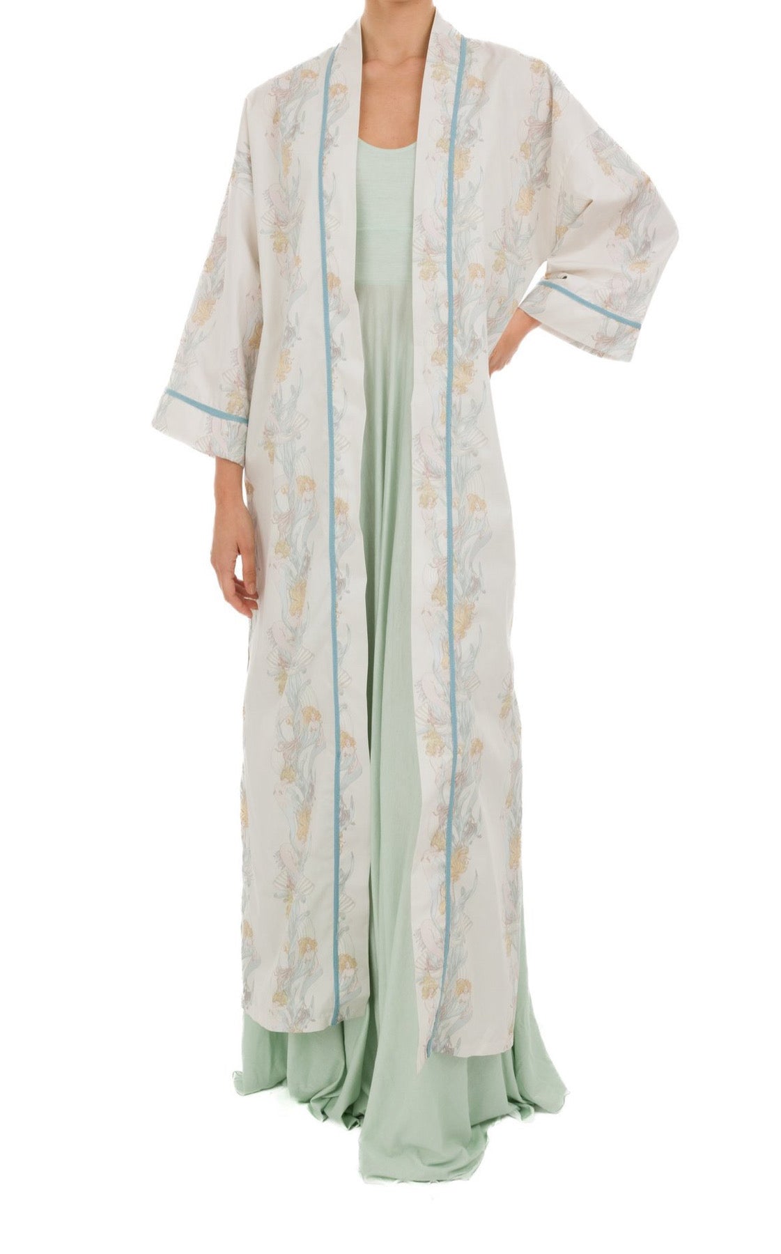 Kimono stampato in cotone Clara Aestas