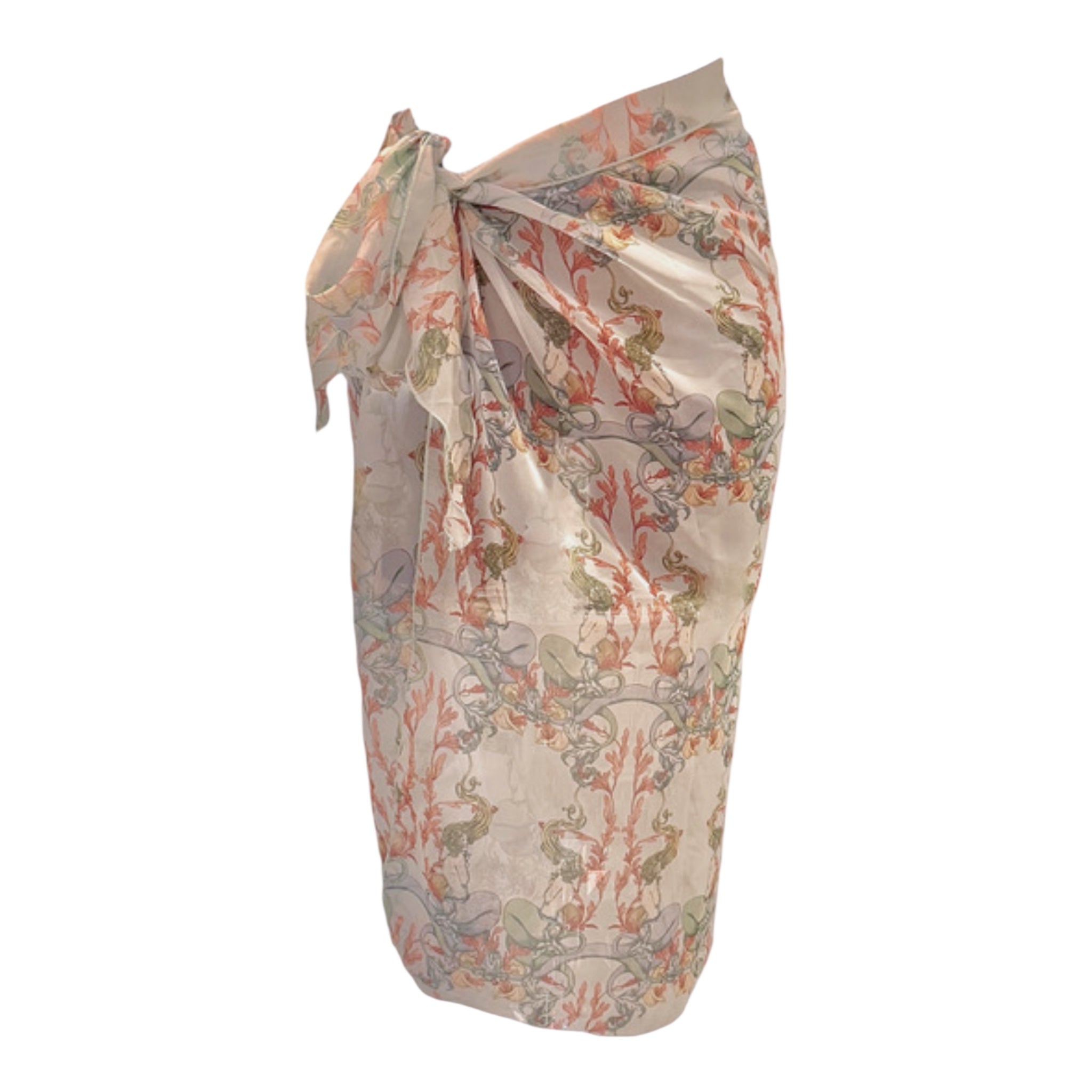 Pareo in chiffon stampato Clara Aestas