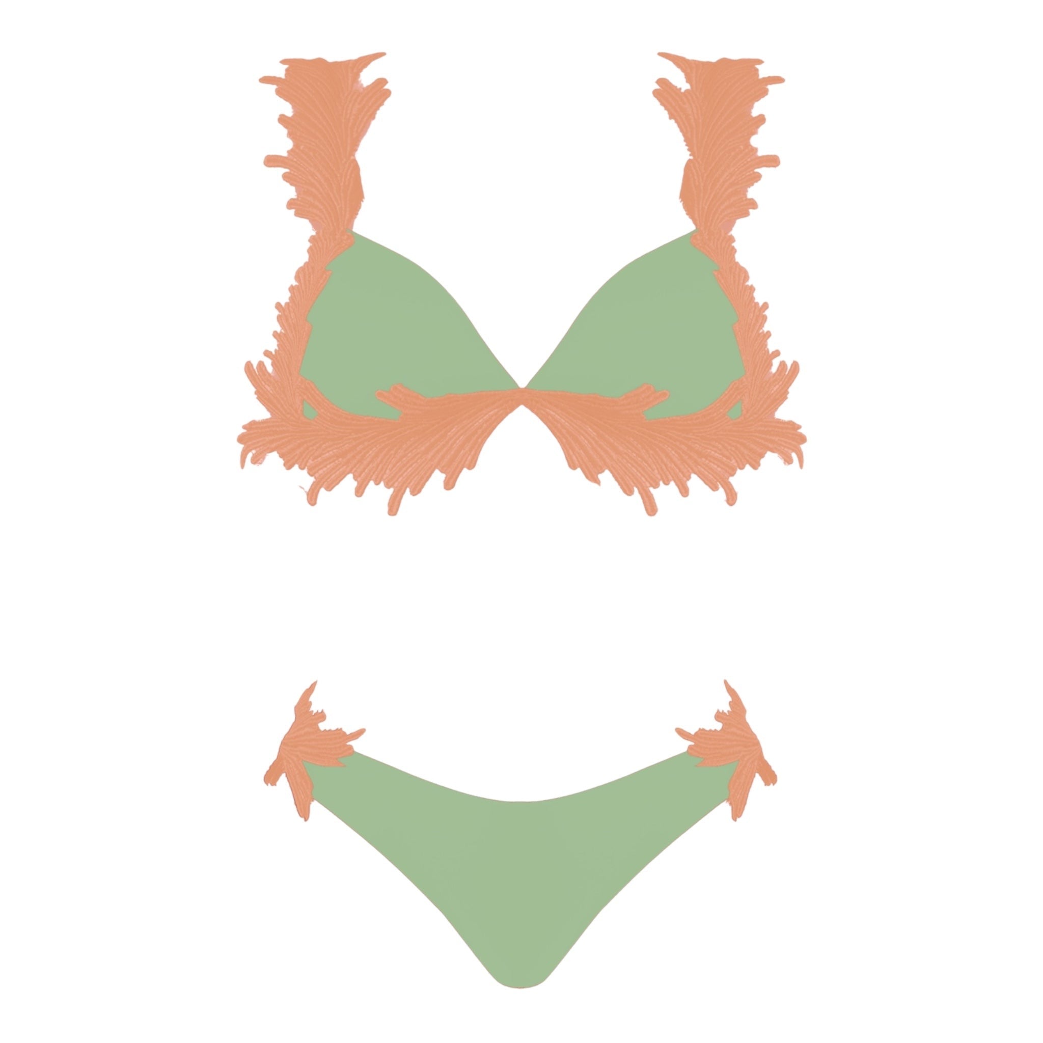 Bikini con top a triangolo e pizzo Clara Aestas