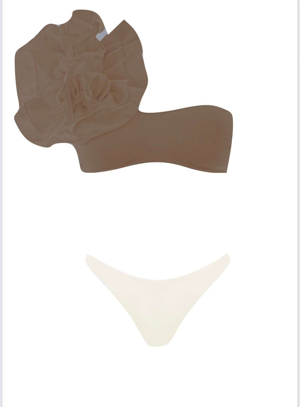 Bikini rouches bi color Clara Aestas