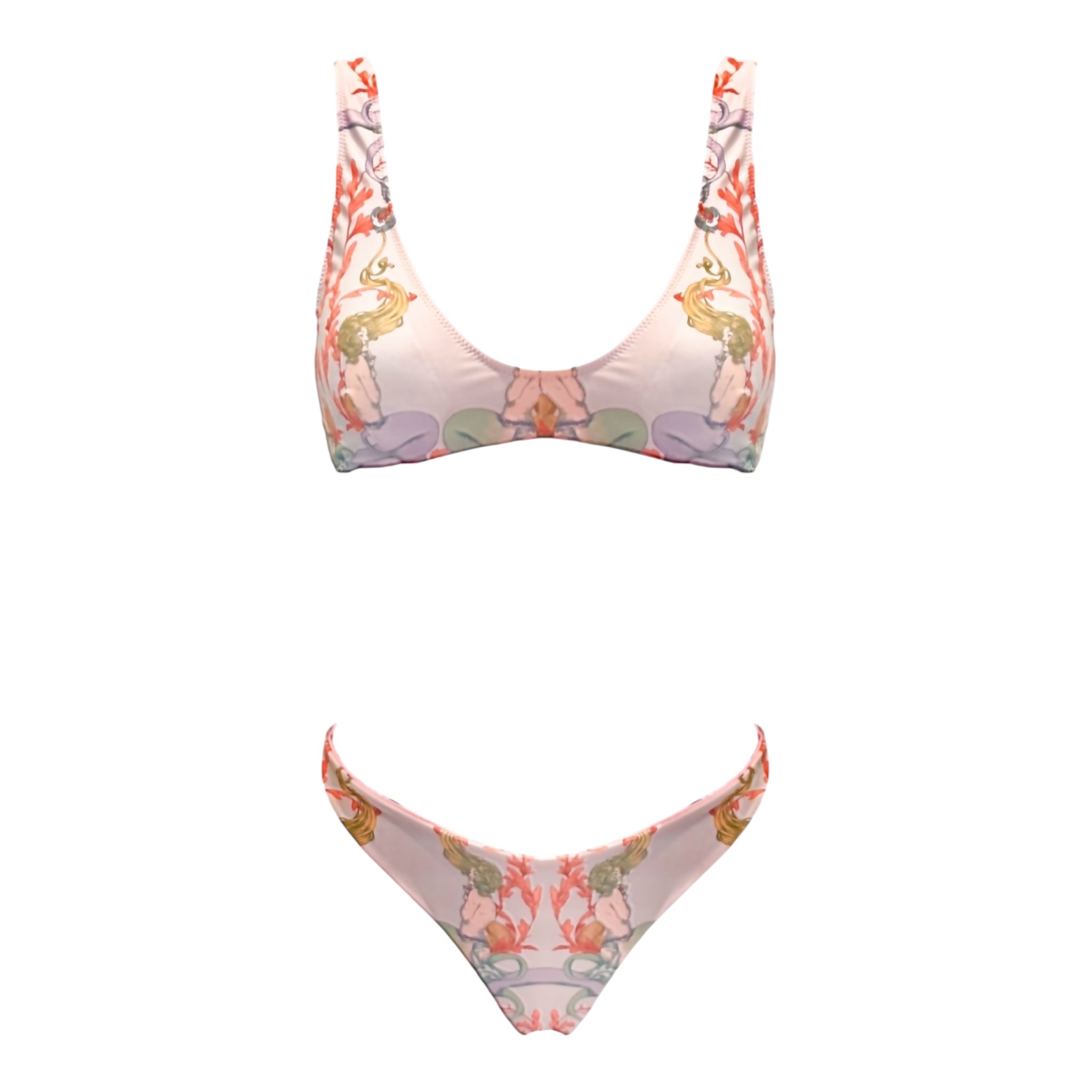 Bikini con top bralette fantasia Clara Aestas