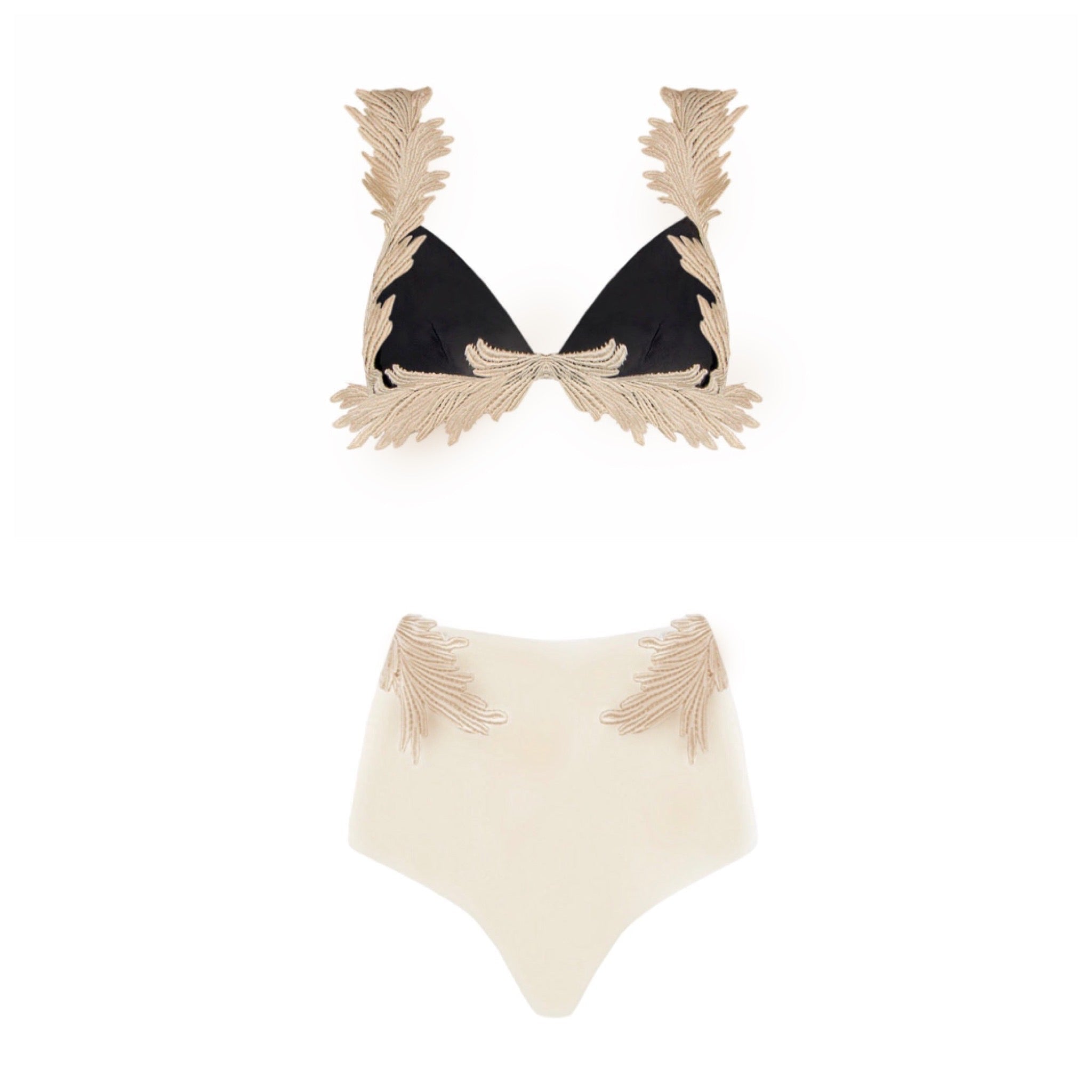 Bikini a vita alta con pizzo Clara Aestas