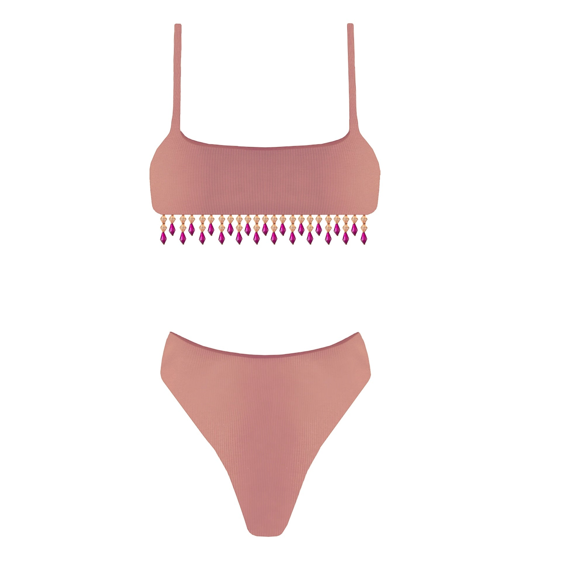 Pearl bikini con top bralette e perline Clara Aestas
