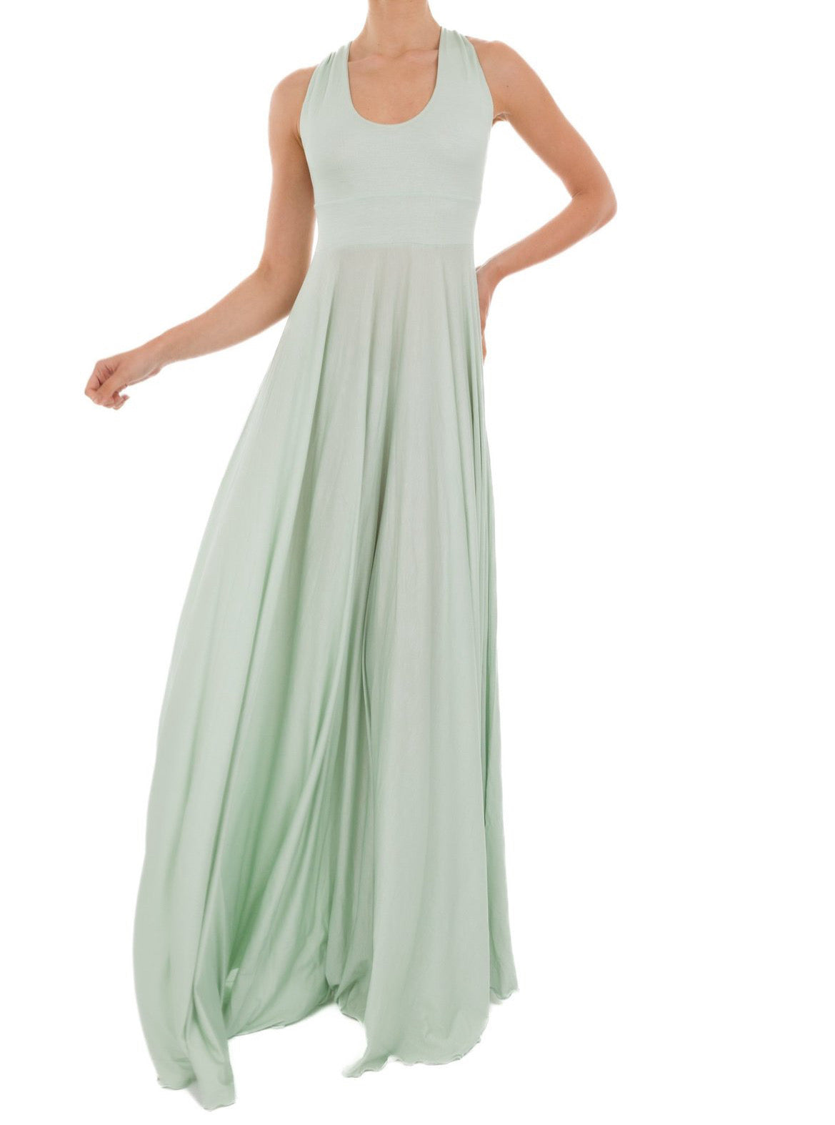 Abito lungo con bretelle incrociate Clara Aestas