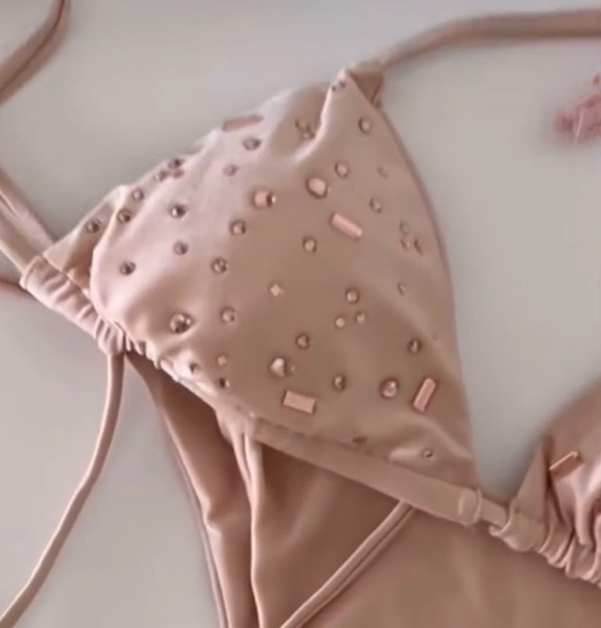 Crystal Bikini con top a triangolo Clara Aestas