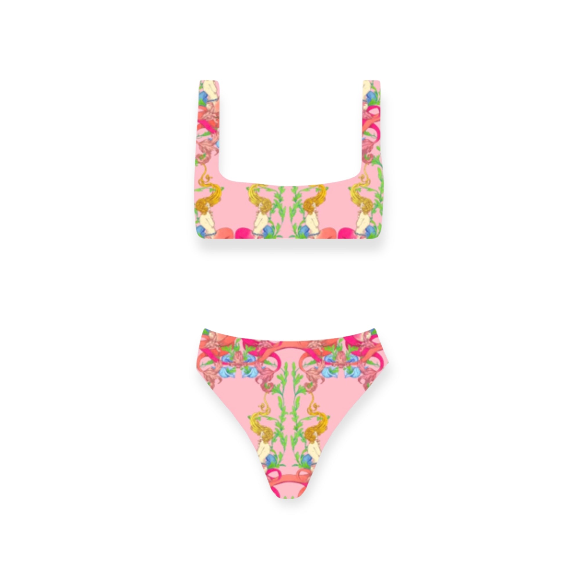 Bikini con top bralette con disegno Clara Aestas