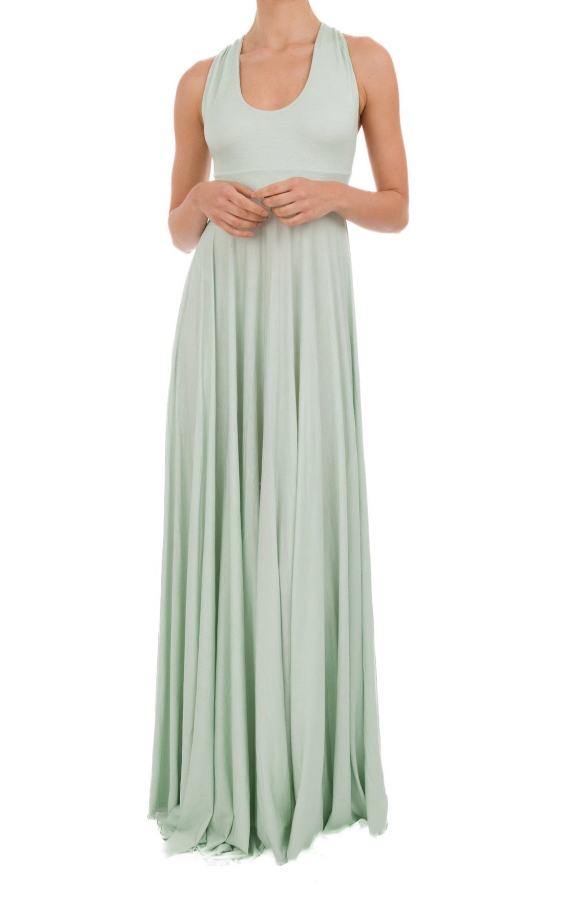 Abito lungo con bretelle incrociate Clara Aestas