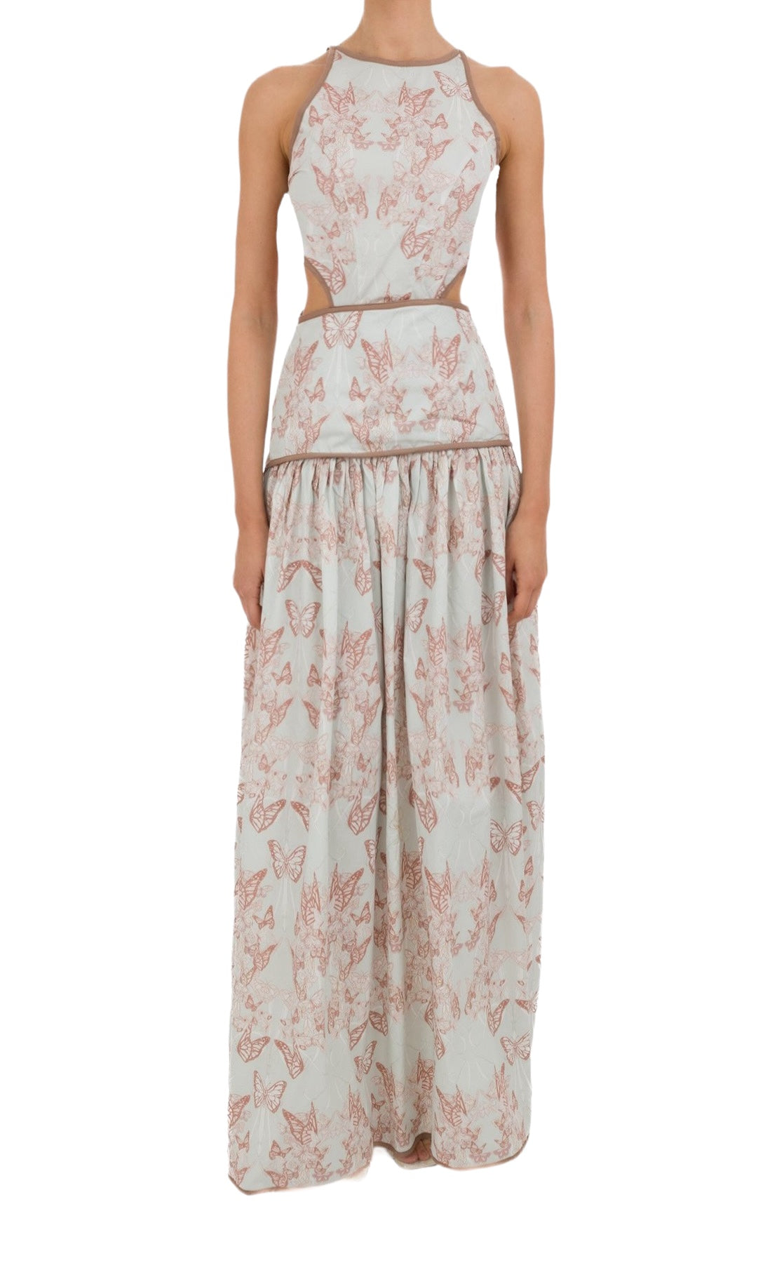 Abito in cotone fantasia cut out Clara Aestas