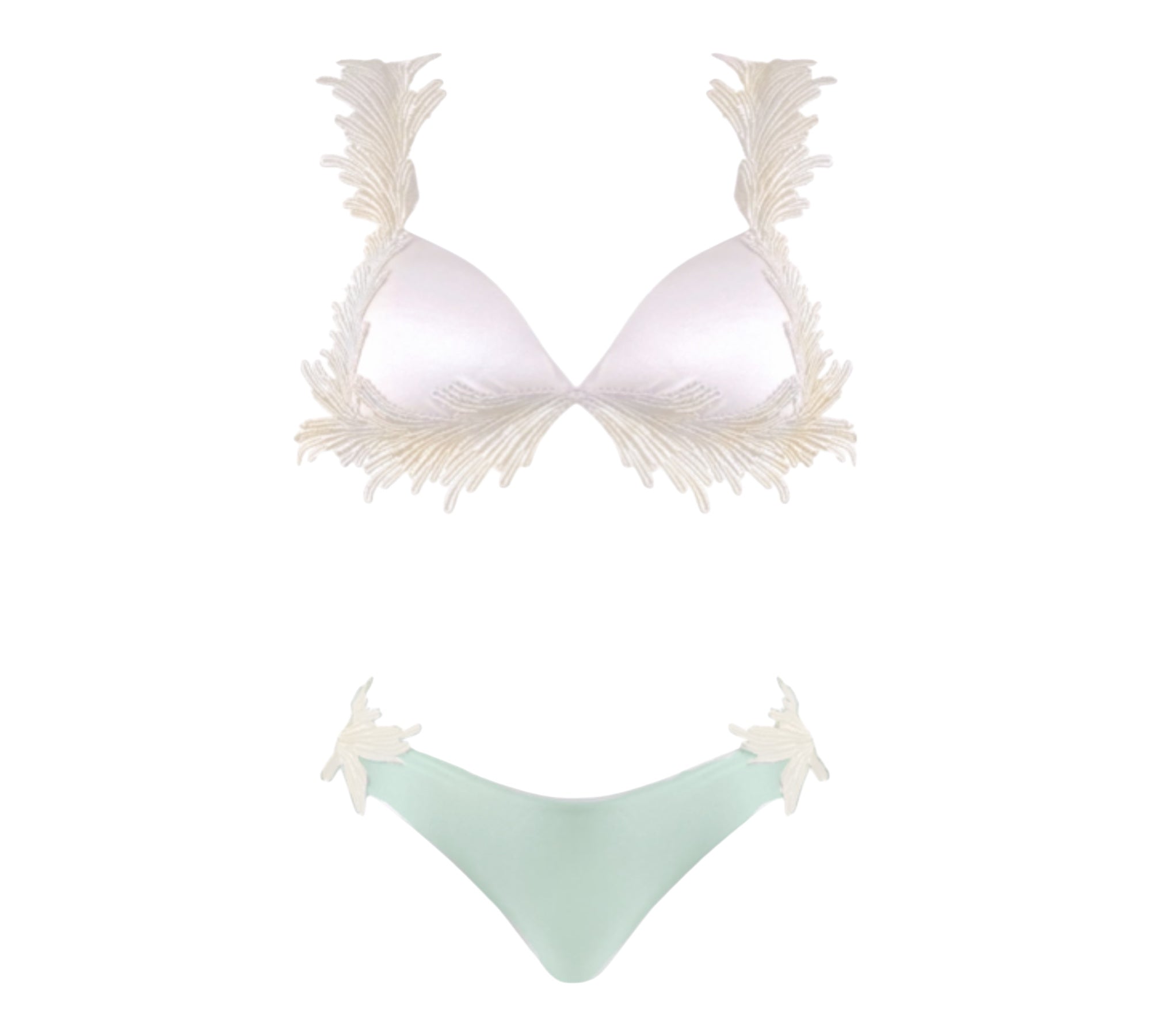 Costume da bagno bi color con pizzo Clara Aestas