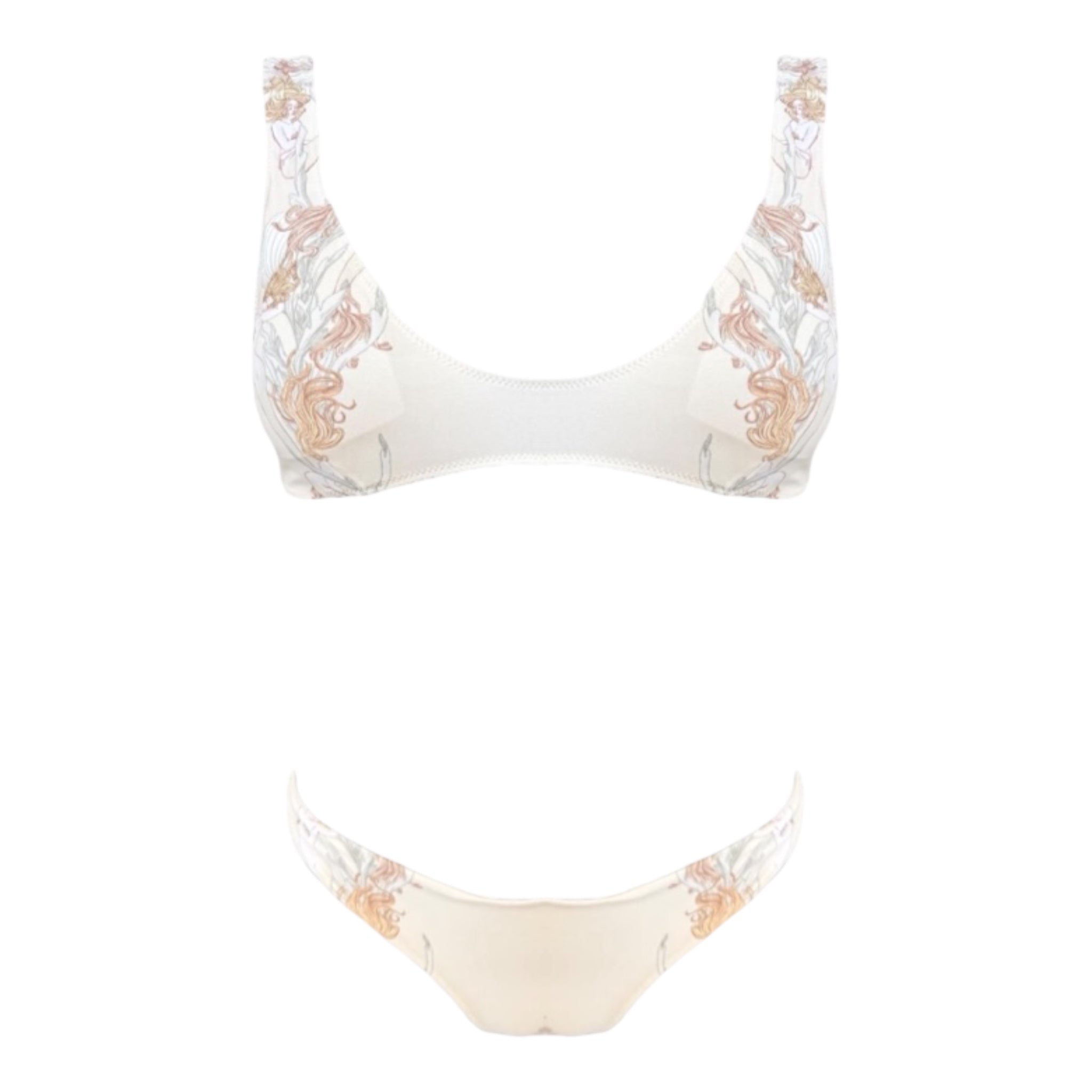 Bikini con top bralette fantasia Clara Aestas