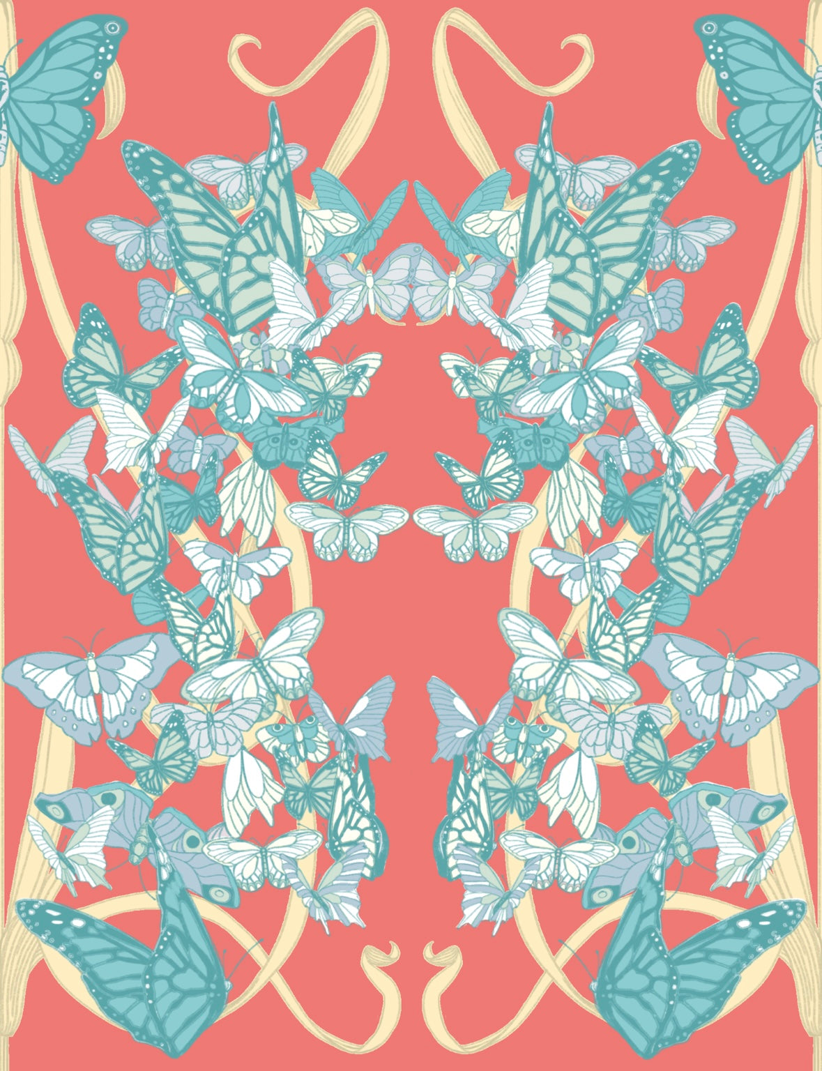 Pareo in chiffon stampato Clara Aestas