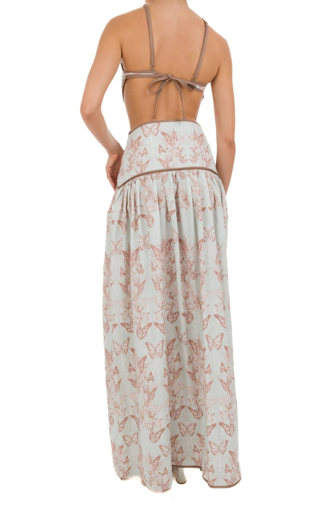 Abito in cotone fantasia cut out Clara Aestas