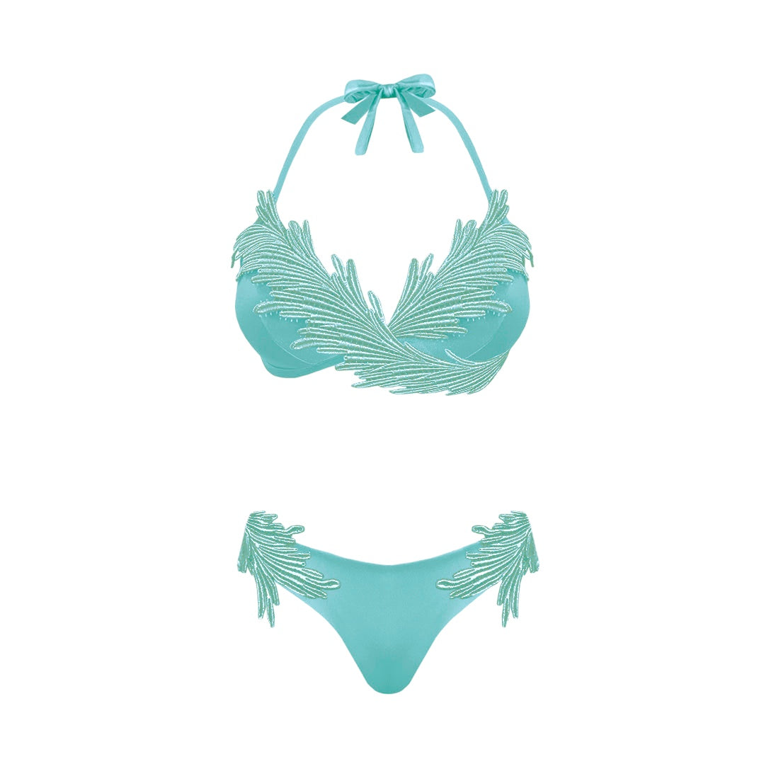 Flamingo bikini con top a triangolo Clara Aestas