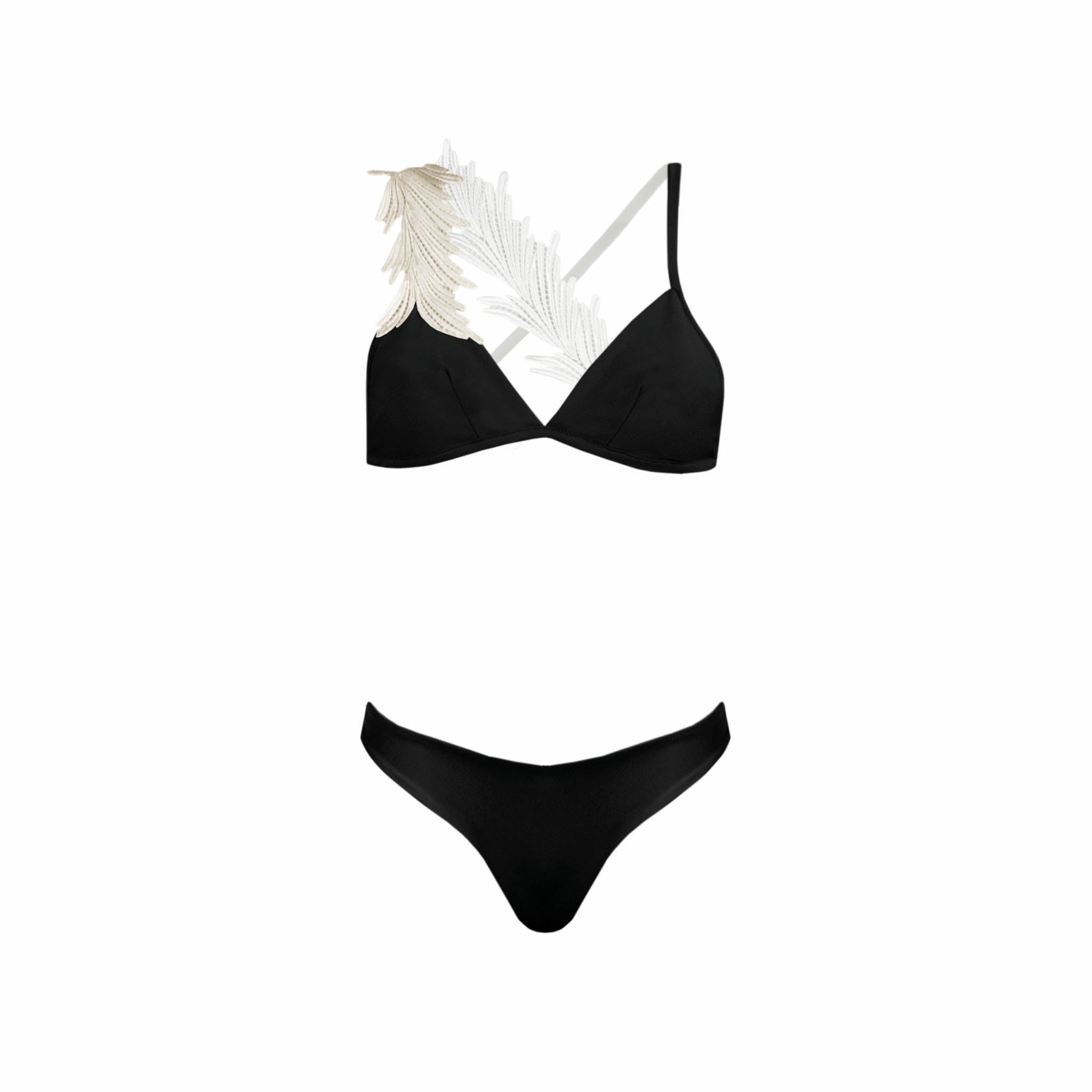 Swan bikini con top a triangolo