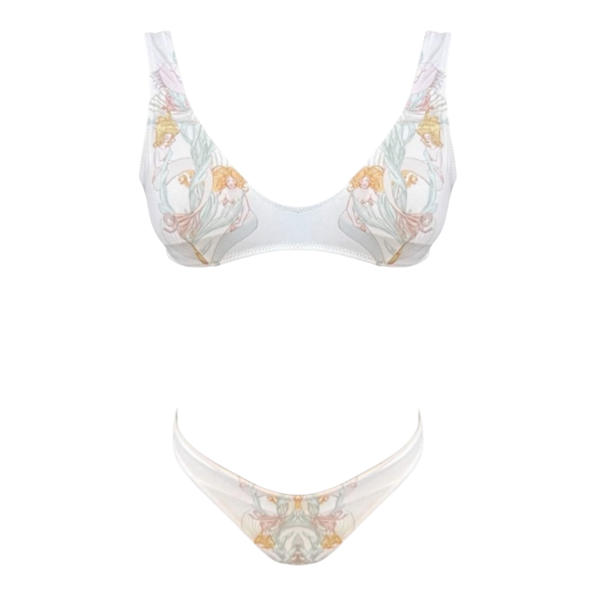 Bikini con top bralette fantasia Clara Aestas