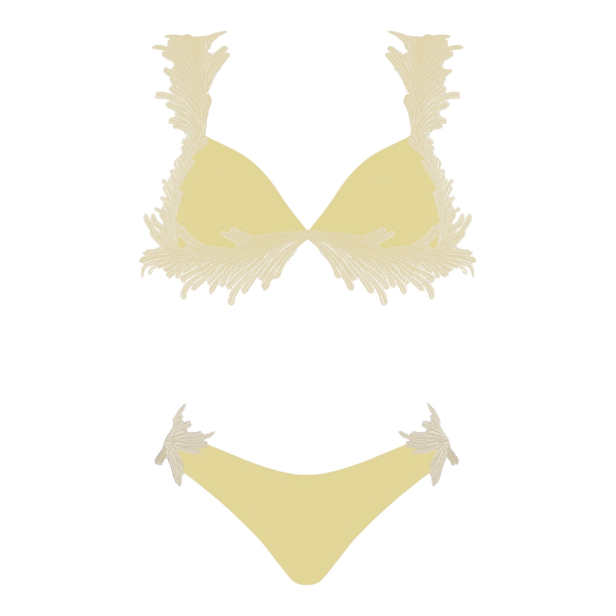 Bikini con top a triangolo e pizzo Clara Aestas