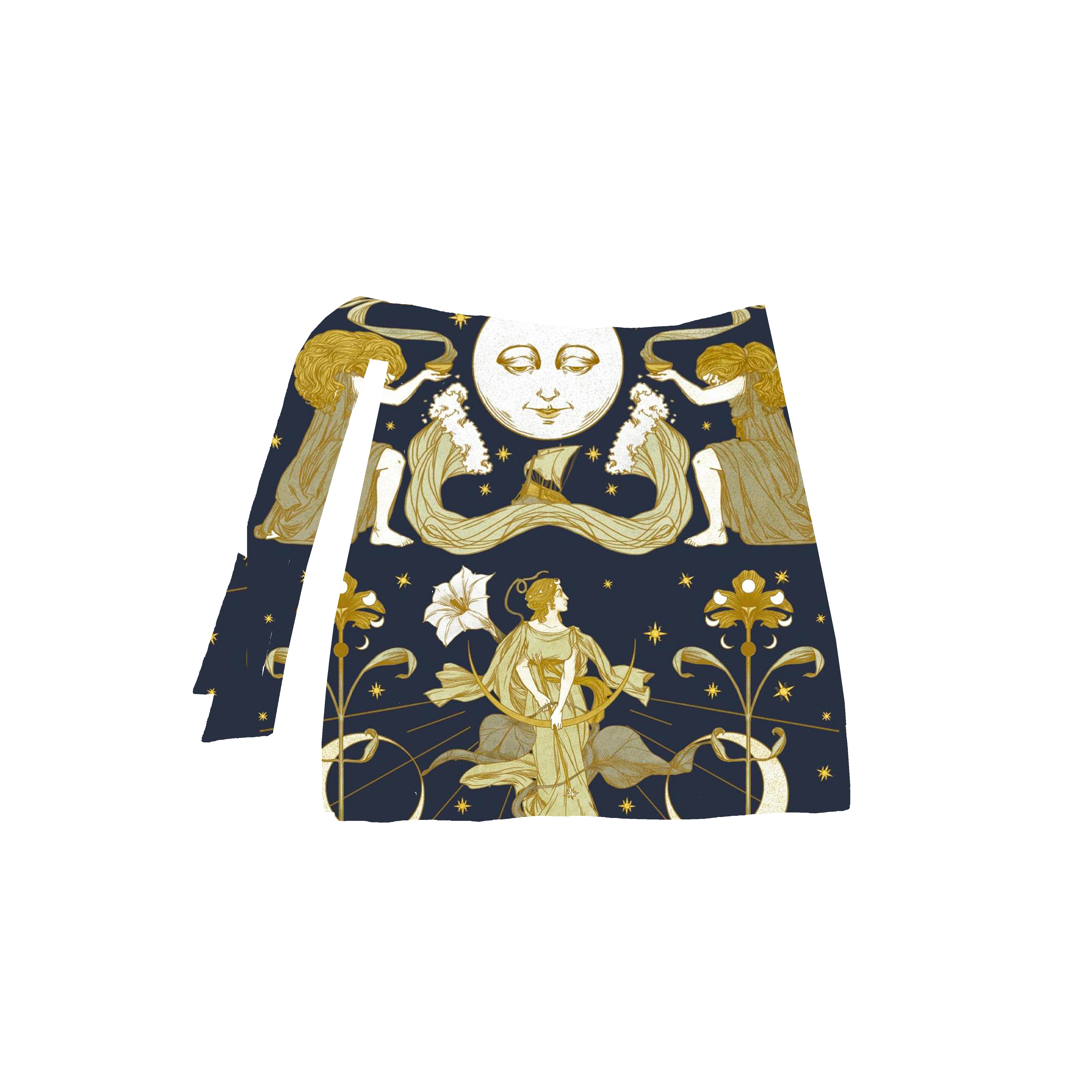 Moon pareo lurex corto Clara Aestas