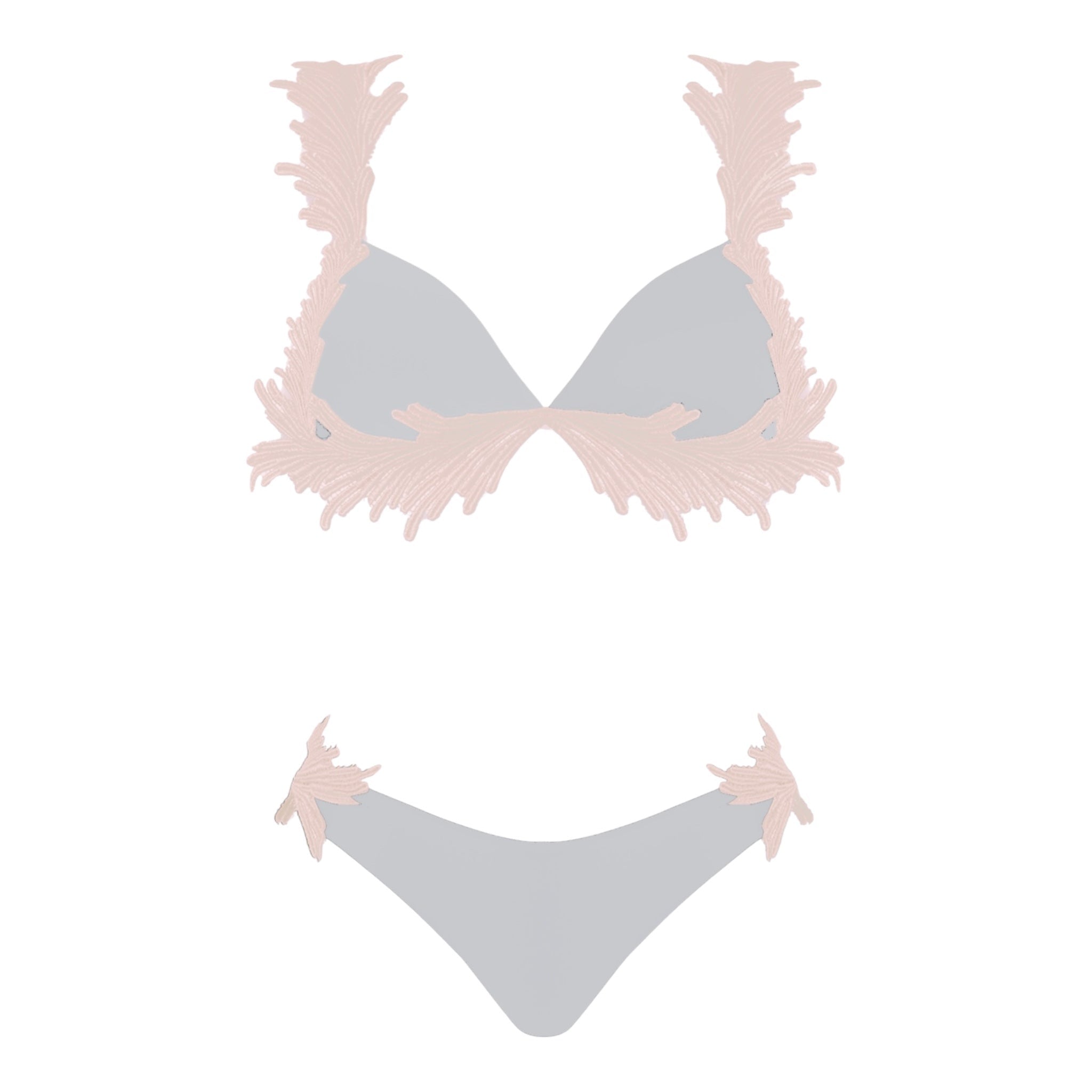 Bikini con top a triangolo e pizzo Clara Aestas