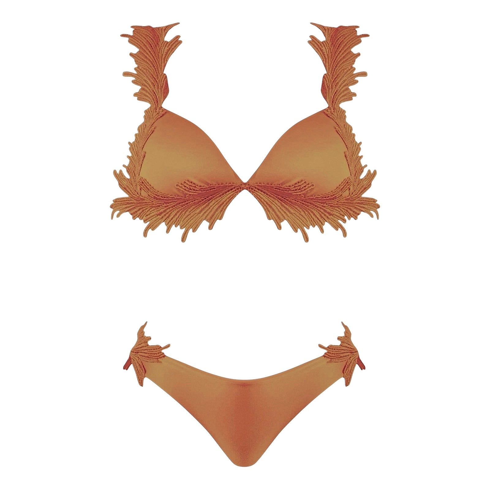 Bikini triangolo con pizzo Macramé Clara Aestas