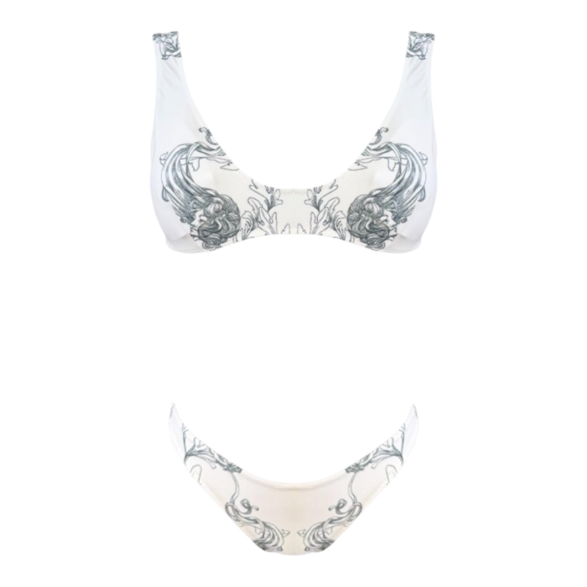 Bikini con top bralette fantasia Clara Aestas