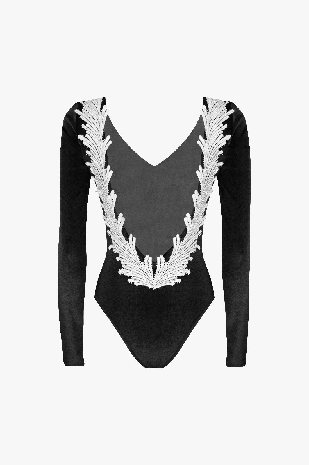 Body in Lycra con Pizzo Macramé Angel Clara Aestas