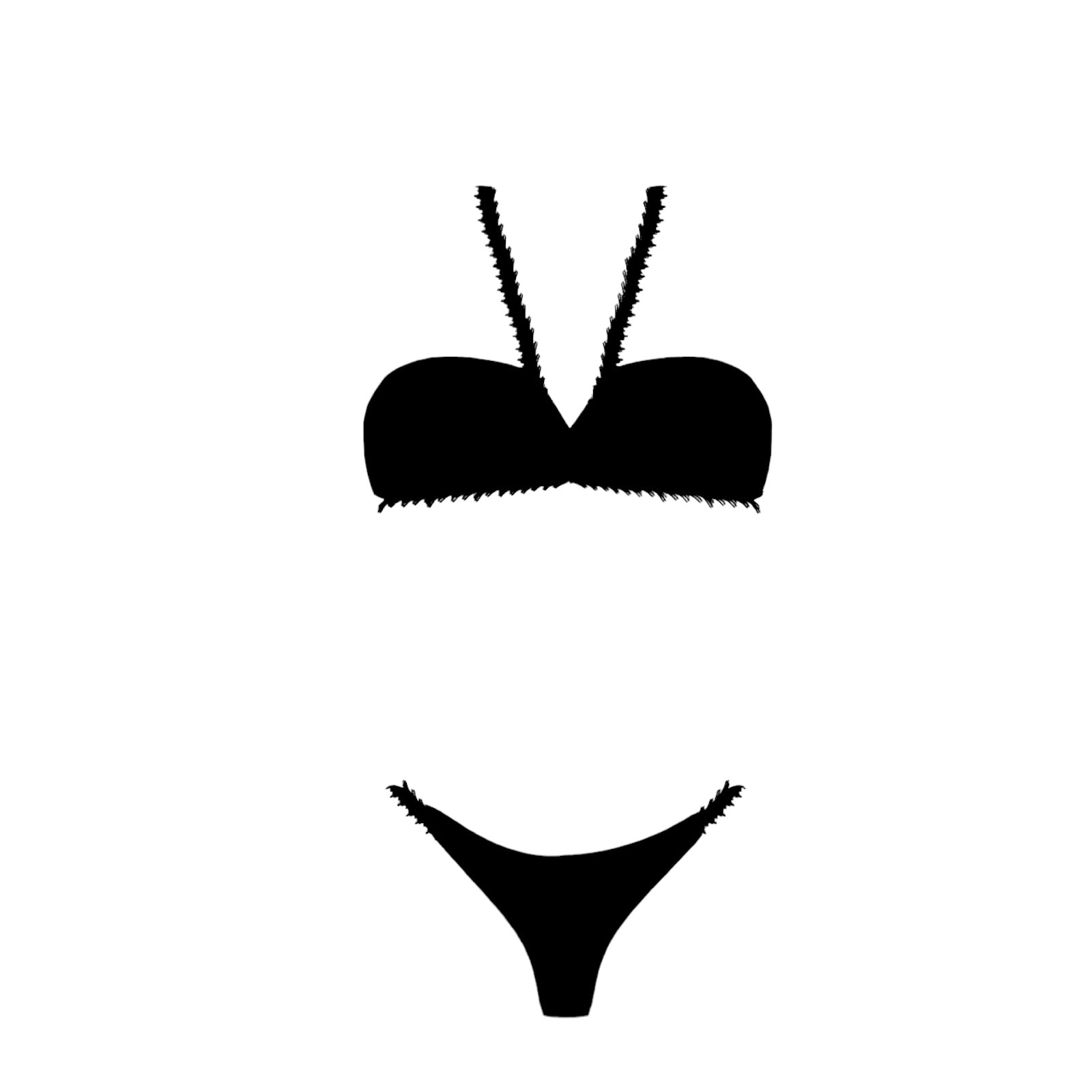 Butterfly bikini con top a fascia