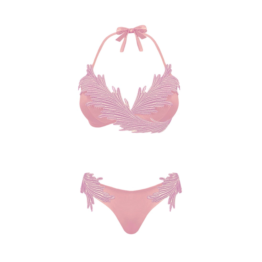 Flamingo bikini con top a triangolo Clara Aestas