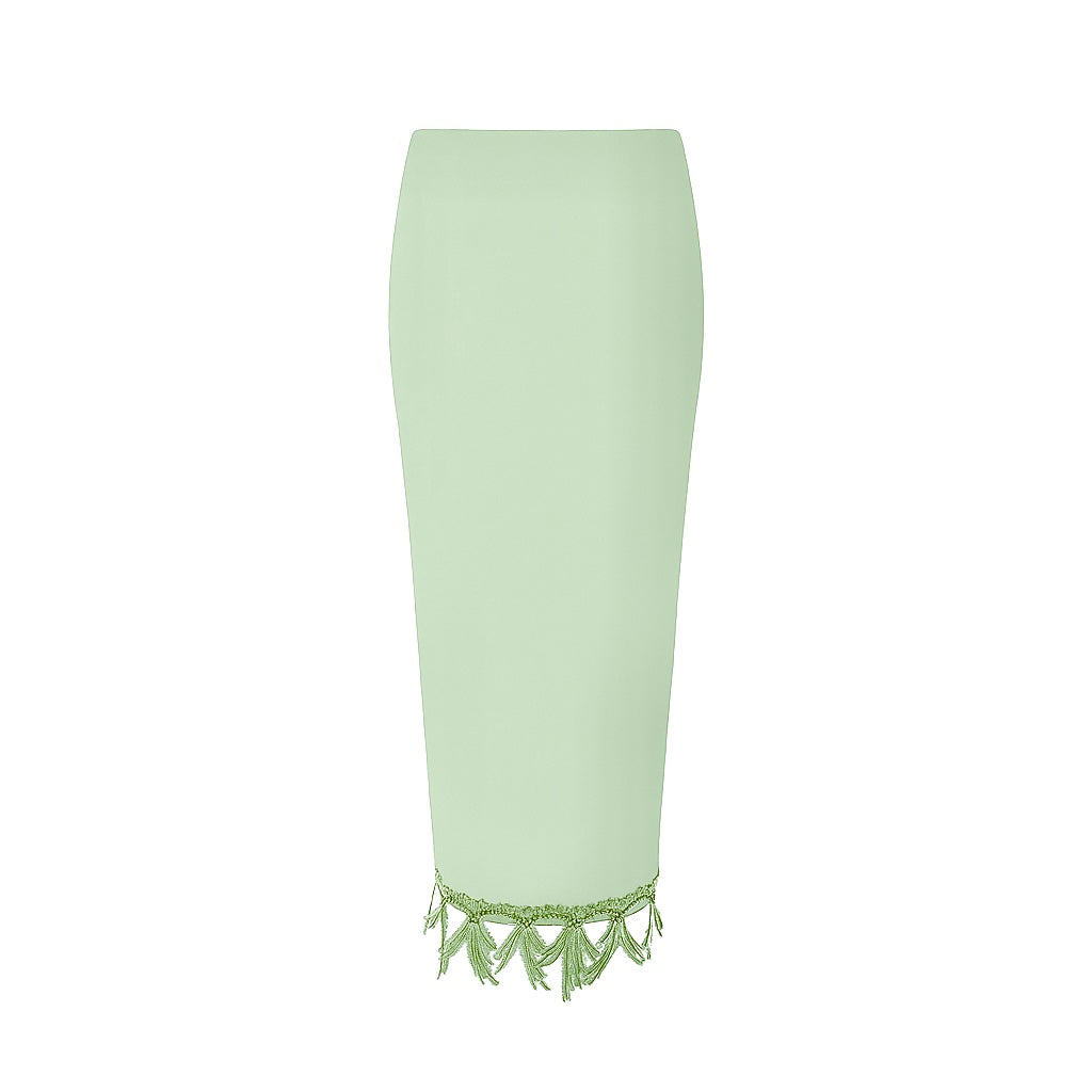 Gonna a tubino con pizzo Clara Aestas