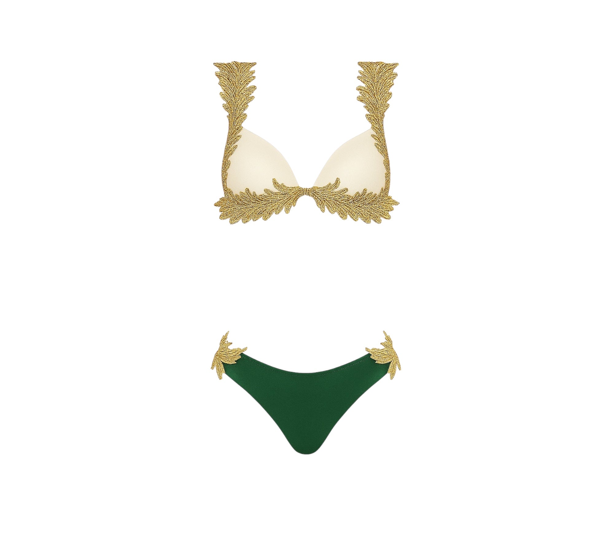 Costume da bagno bi color con pizzo Clara Aestas