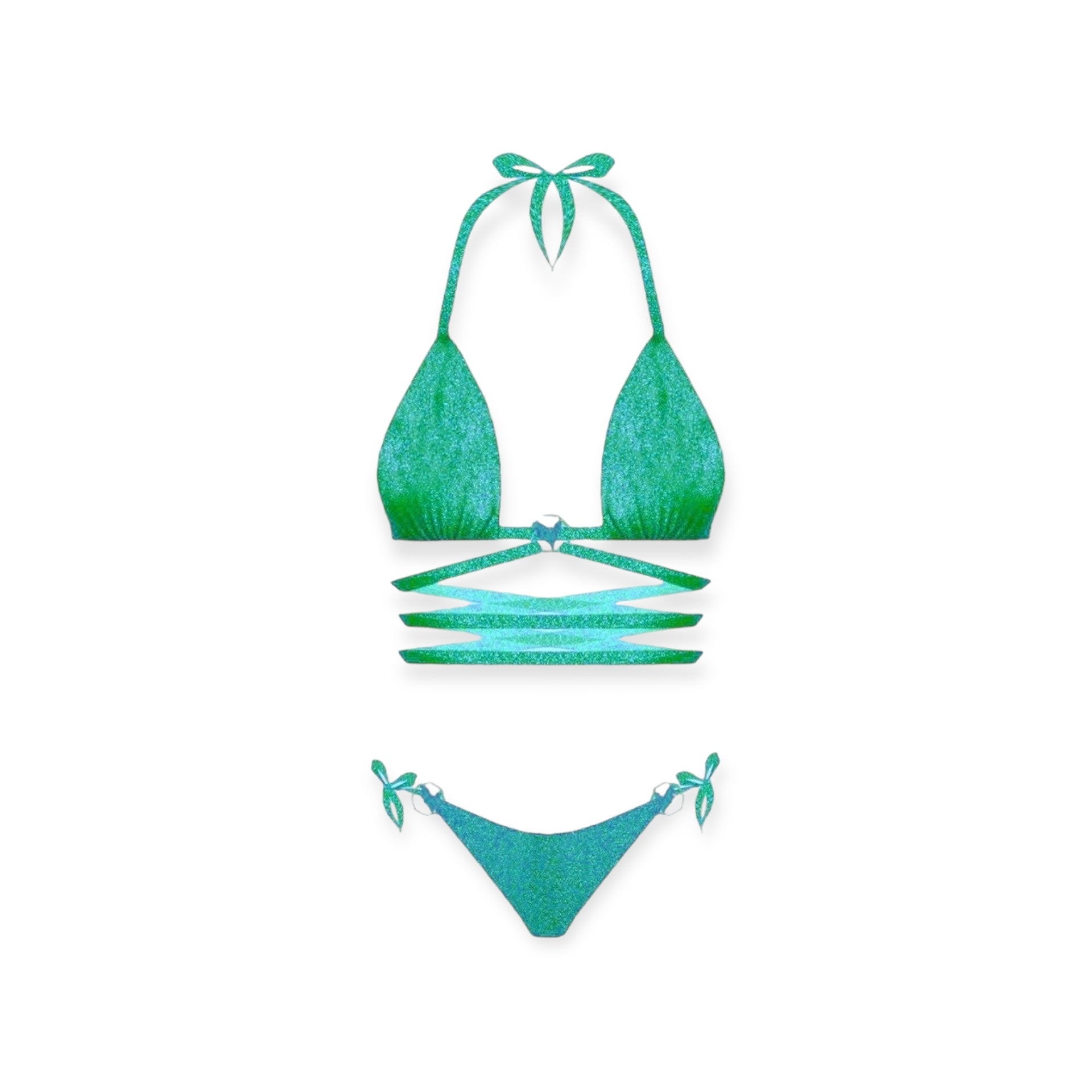 bikini triangolo in lurex Clara Aestas