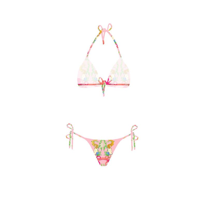 Bikini con top triangolo e disegno sirene