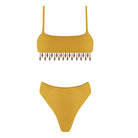 Bikini a costine con perline Clara Aestas