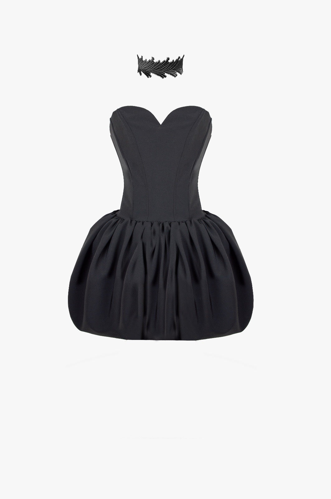 Abito bustier con scollatura a cuore Clara Aestas