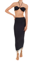 Gonna a tubino con pizzo Clara Aestas