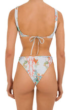Bikini con top bralette disegno uccelli Clara Aestas