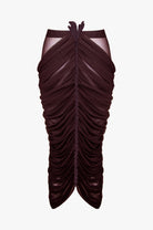 Gonna a tubino in tulle drappeggiato con pizzo Angel Clara Aestas