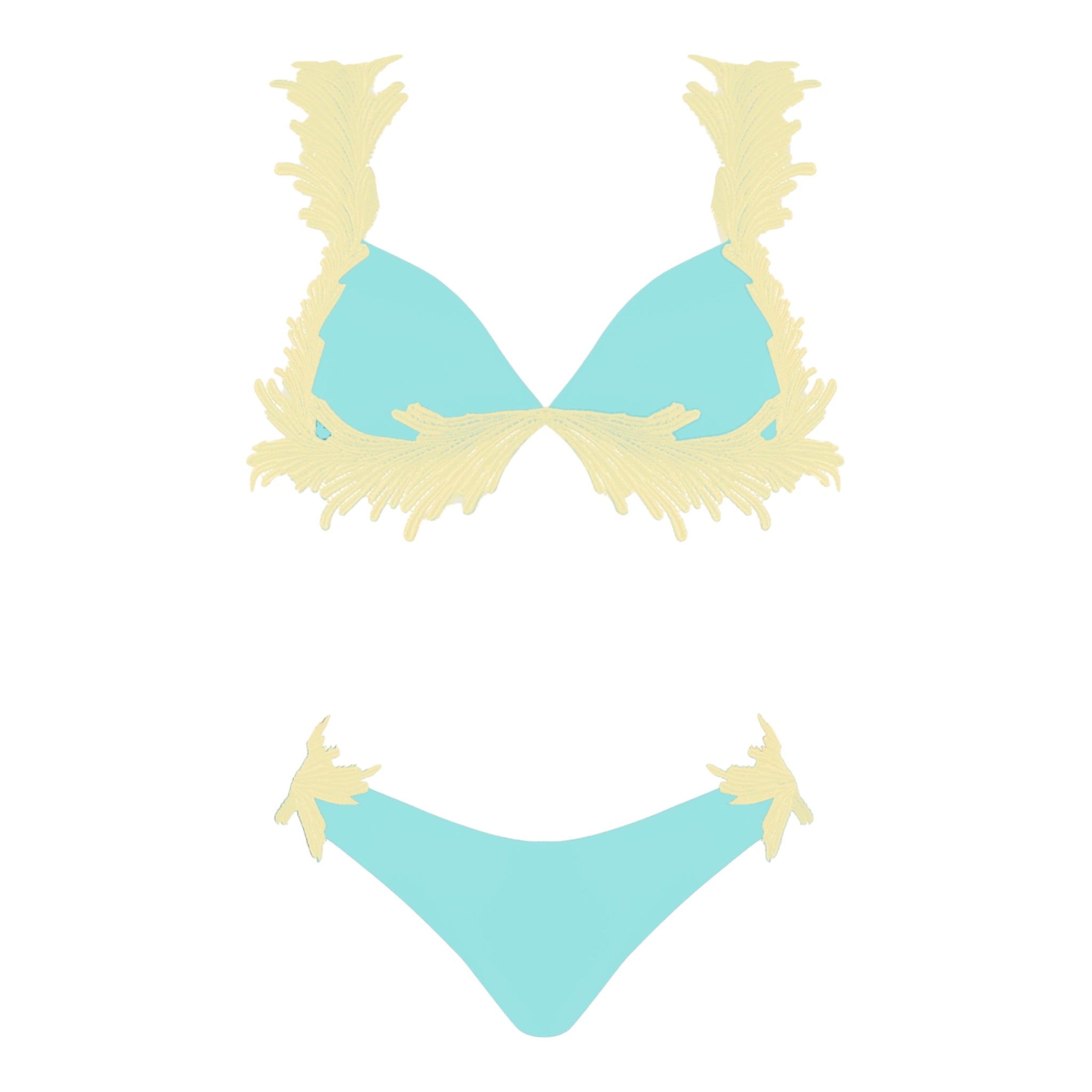 Bikini con top a triangolo e pizzo Clara Aestas