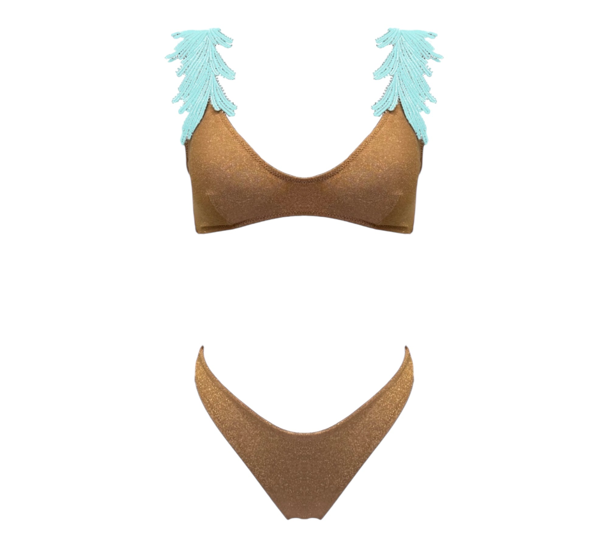 Bikini lurex Angel con top bralette Clara Aestas