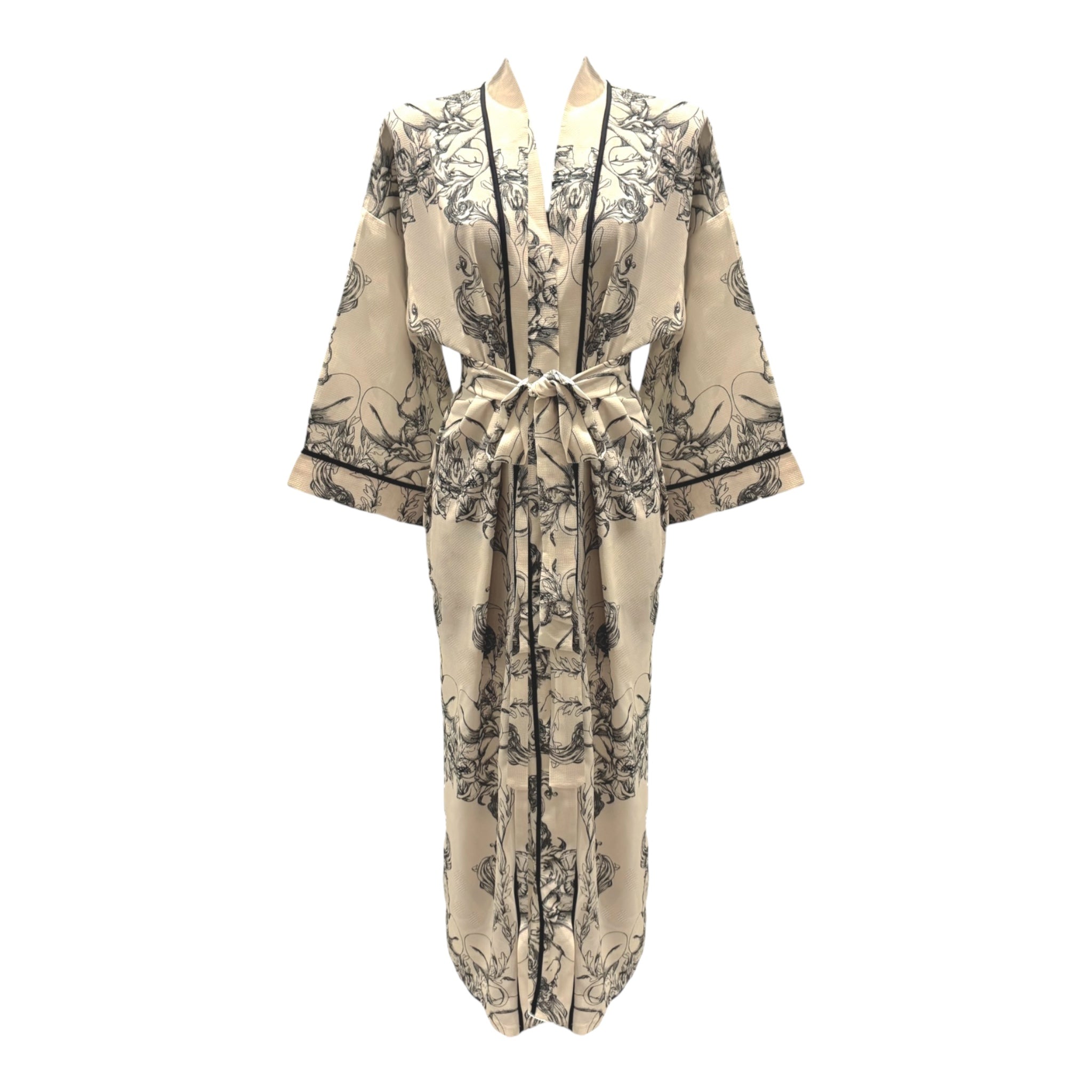 Kimono in chiffon fantasia Clara Aestas