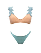 Bikini con top bralette e inserti in pizzo Clara Aestas