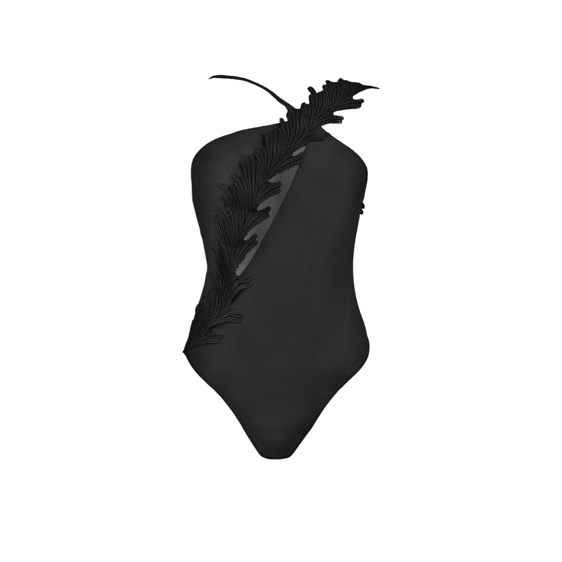 Costume da Bagno Intero Monospalla con Pizzo Clara Aestas