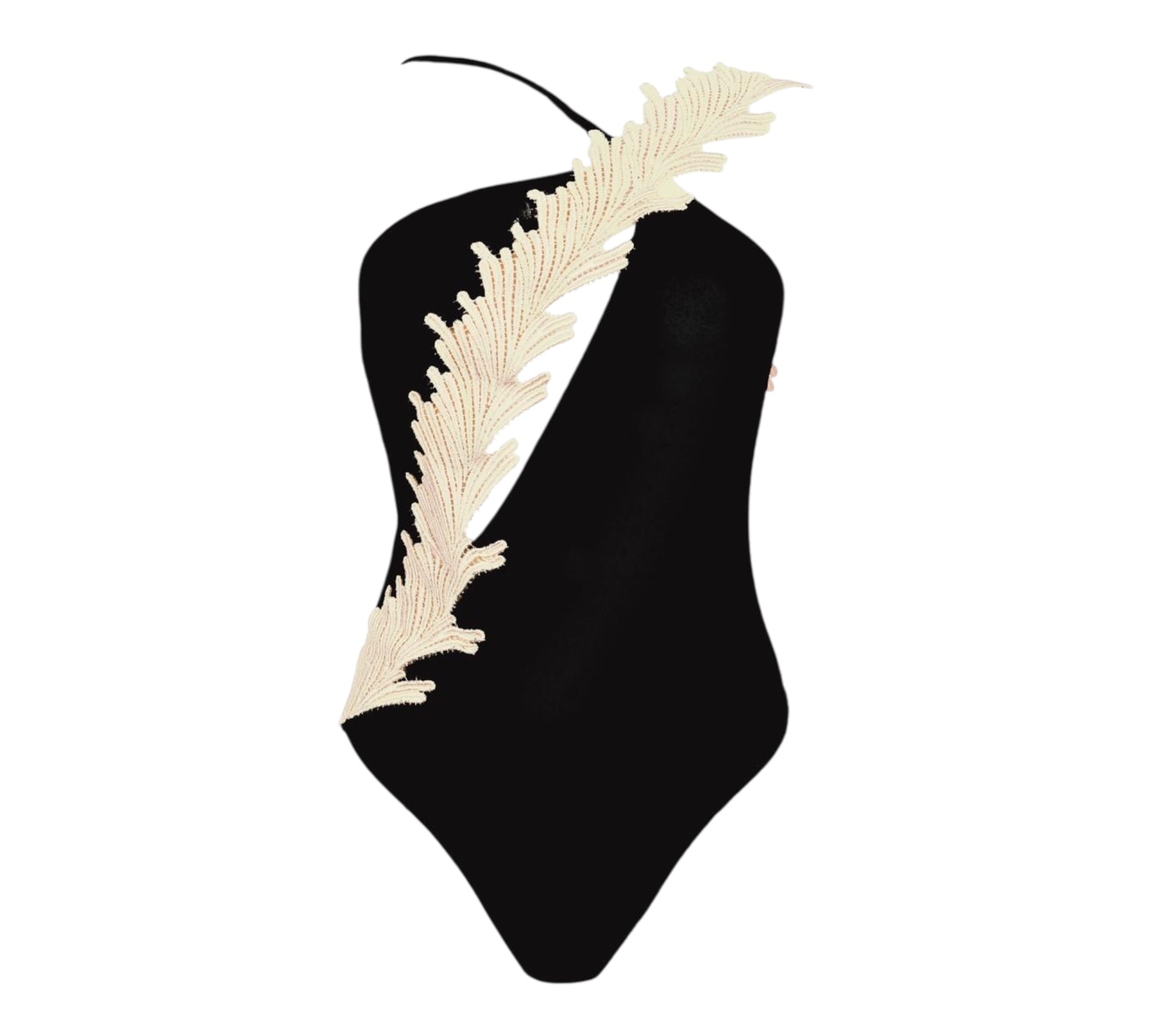 Costume da Bagno Intero Monospalla con Pizzo Clara Aestas
