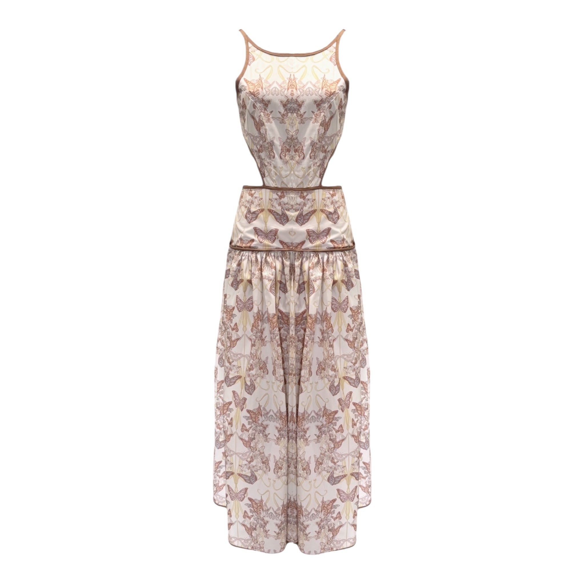 Abito in cotone fantasia cut out Clara Aestas