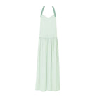 Abito in crepe con bretelle in pizzo Clara Aestas