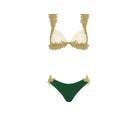 Costume da bagno bi color con pizzo Clara Aestas