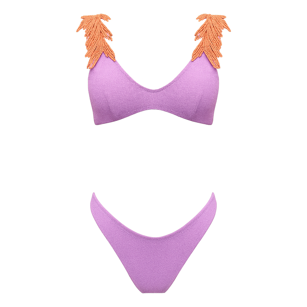 Bikini lurex Angel con top bralette Clara Aestas