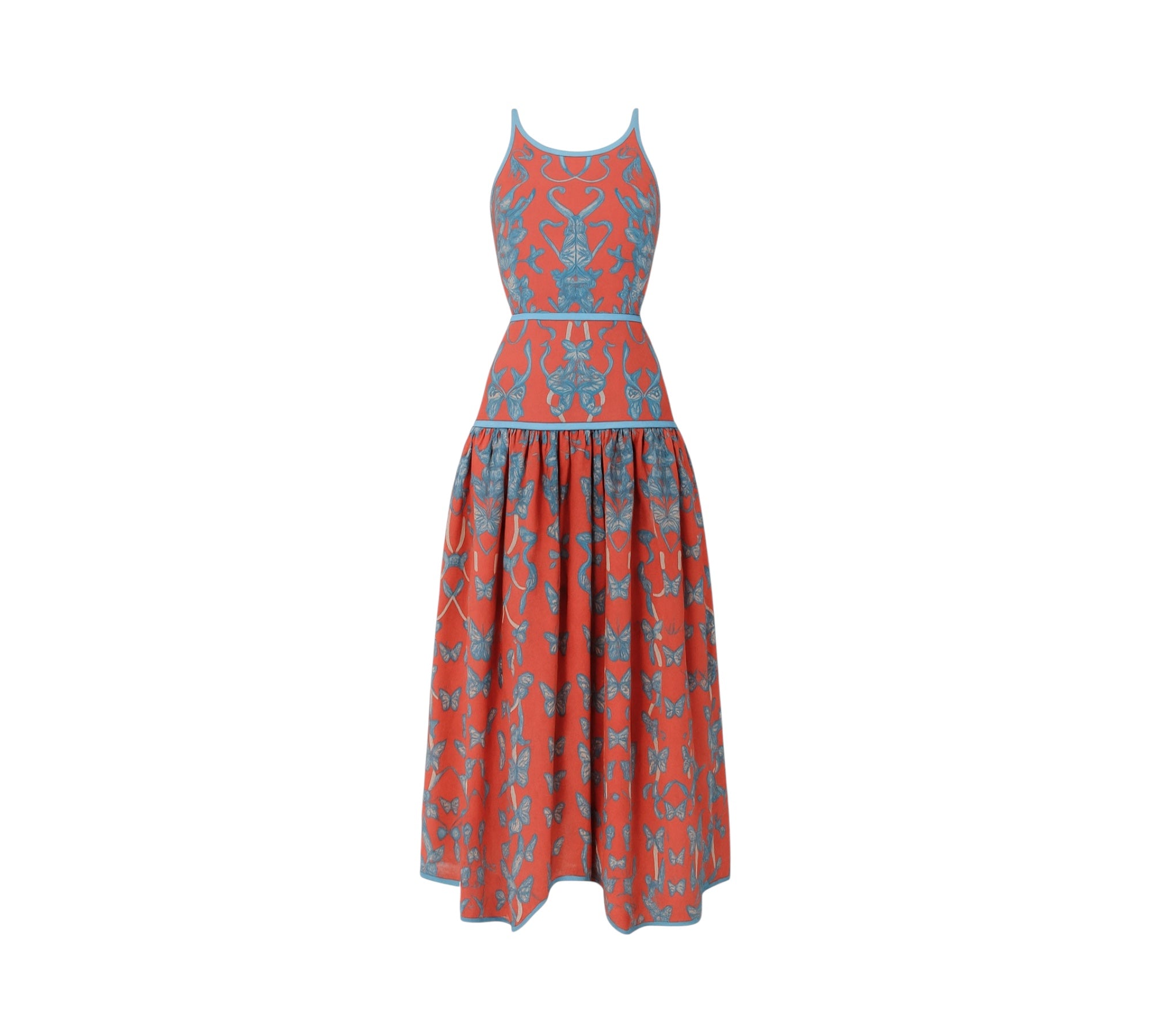Abito in cotone fantasia cut out Clara Aestas